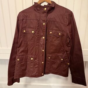 J. Crew Downtown Field Jacket Deep Burgundy
